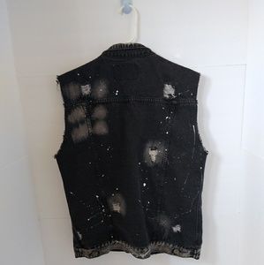 Vintage sleeveless jean jacket